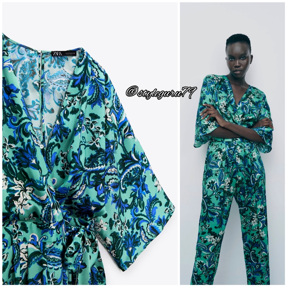 NWT, ZARA, Printed Jumpsuit - Picture 3 of 9